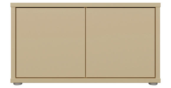 GARDEROBENBANK - Hellgelb/Grau, MODERN, Kunststoff (74,5/41,5/34,9cm) - Carryhome