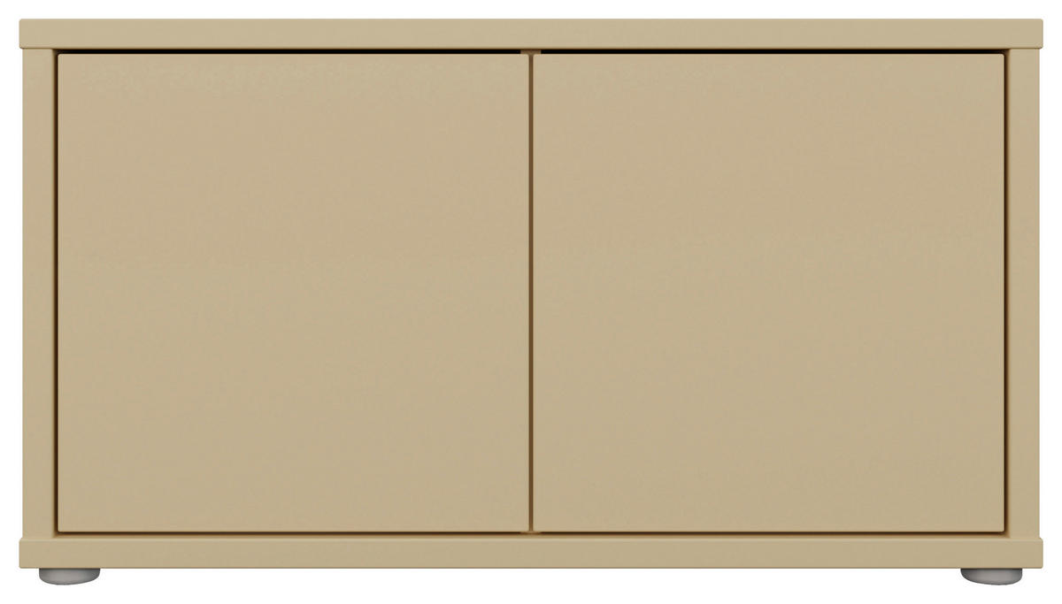 GARDEROBENBANK - Hellgelb/Grau, MODERN, Kunststoff (74,5/41,5/34,9cm) - Carryhome