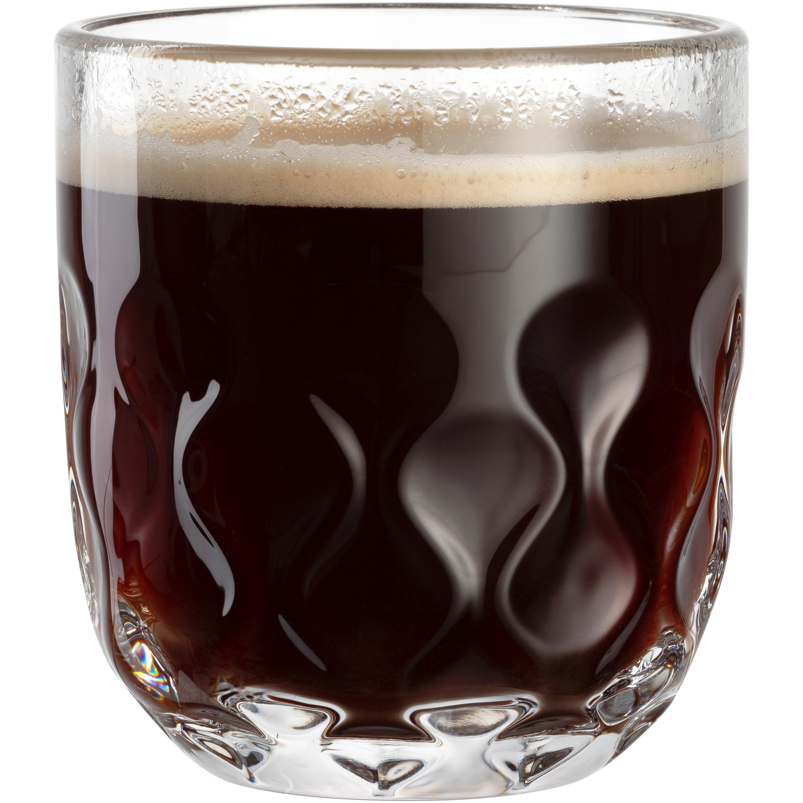 KAFFEEGLAS - Klar, Design, Glas (7,6/8,2/7,6cm) - Leonardo