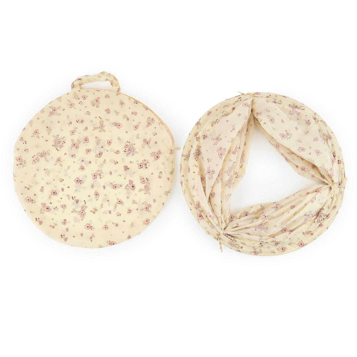 SPIELTUNNEL Ella Pop Up Tunnel Vintage Flowers  - Beige, Basics, Textil (44/175cm)