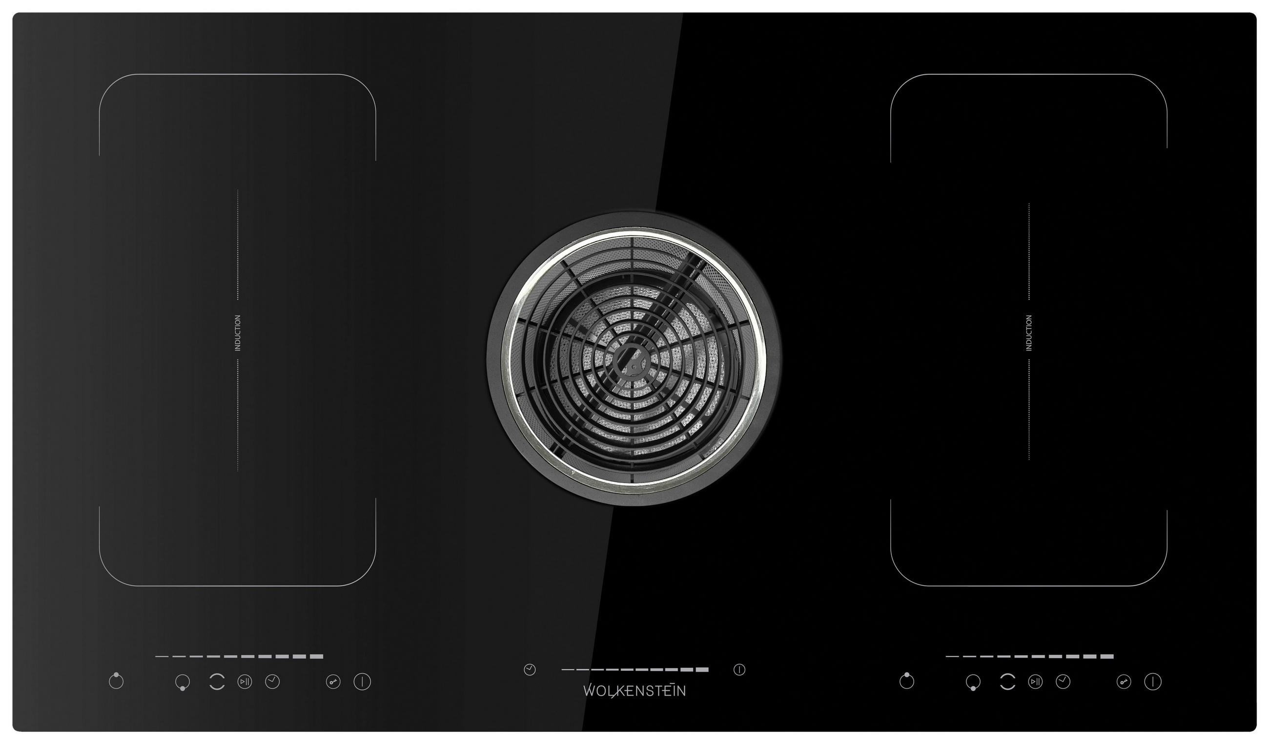 Induktionskochfeld Schwarz B: 90 cm