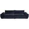 BIG SOFFA i struktur mörkblå  - svart/mörkblå, Klassisk, textil/plast (302/80/120cm) - MID.YOU