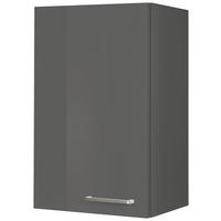 KÜCHENOBERSCHRANK 45/72/35 cm  in Schieferfarben  - Schieferfarben/Edelstahlfarben, MODERN, Holzwerkstoff (45/72/35cm) - Nobilia