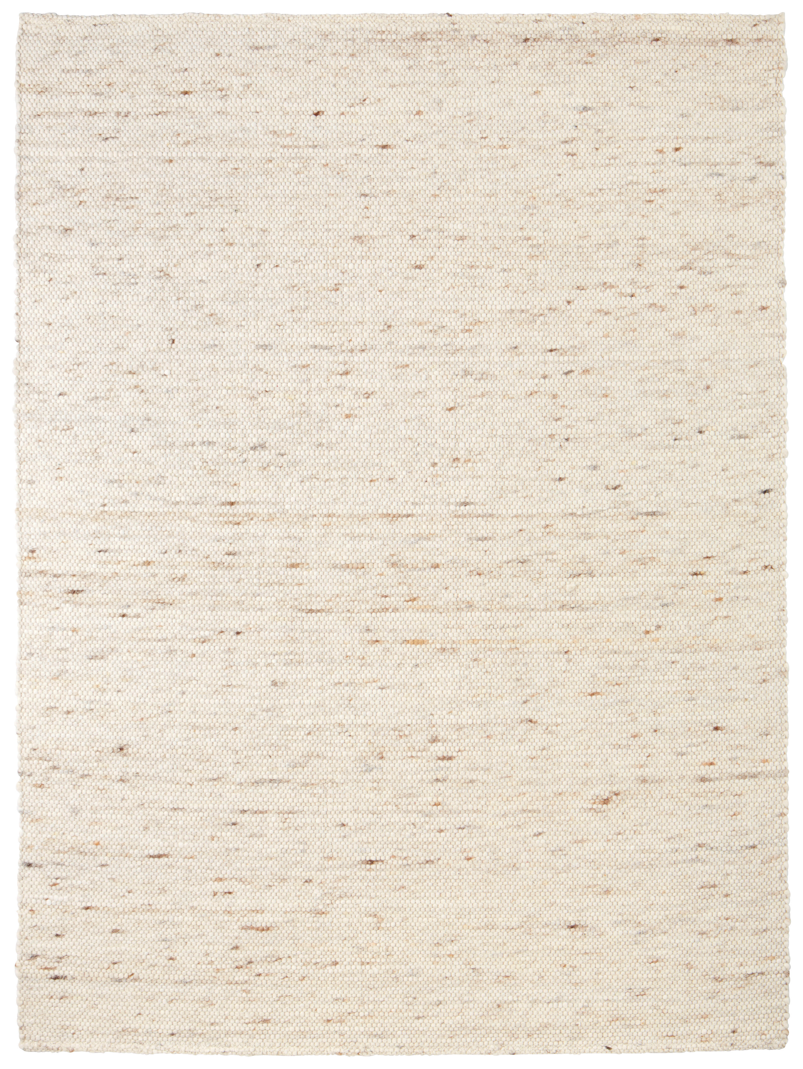 Wollteppich gewalkt  90/160 cm  Beige   - Beige, Basics, Textil (90/160cm) - Linea Natura