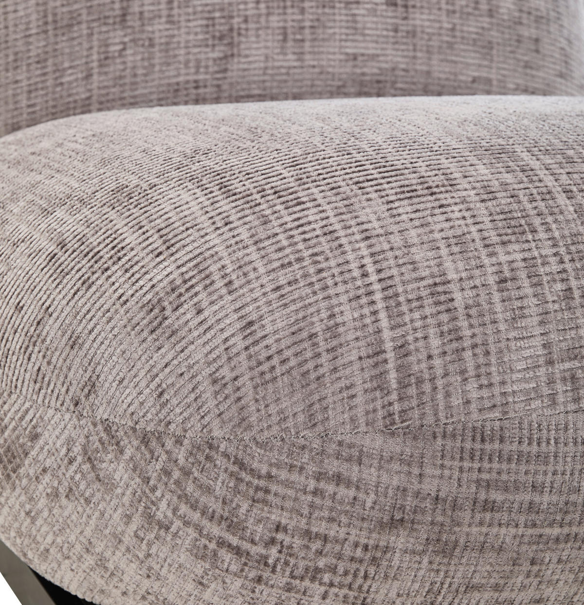 SESSEL in Cord Hellgrau  - Hellgrau/Schwarz, Trend, Textil/Metall (75/66/87cm) - P & B