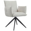 ARMLEHNSTUHL  in Eisen Cord  - Beige/Schwarz, Design, Textil/Metall (63,5/85/63,5cm) - Novel