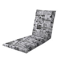 PODUŠKA NA LEŽADLO, 60/195/5 cm - biela/antracitová, Basics, textil (60/195/5cm) - Doppler