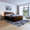 BOXSPRINGBETT 180/200 cm  in Braun  - Schwarz/Braun, Modern, Holz/Textil (180/200cm) - MID.YOU