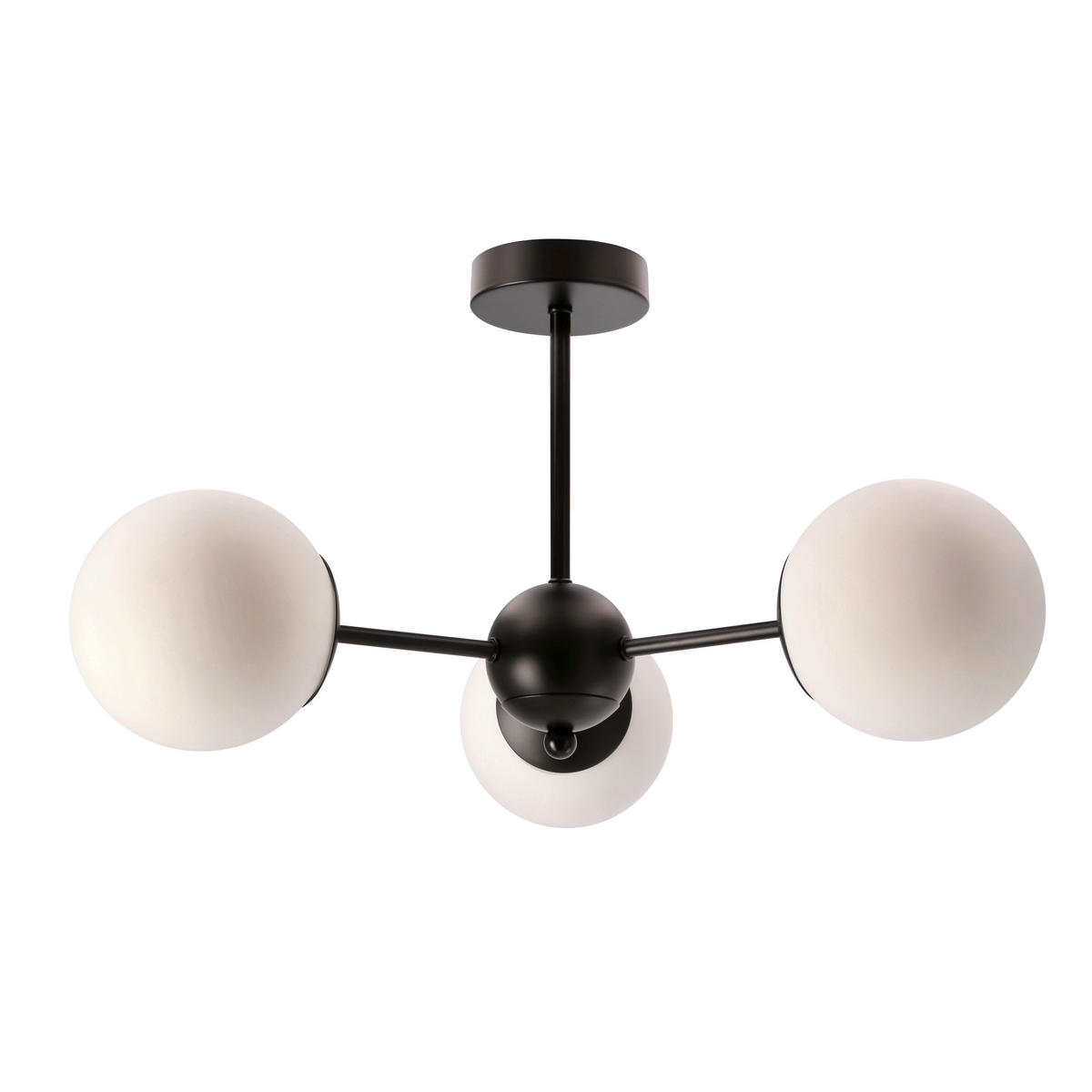 PENDELLEUCHTE 54/54/28 cm  - Schwarz/Weiß, KONVENTIONELL, Metall (54/54/28cm)