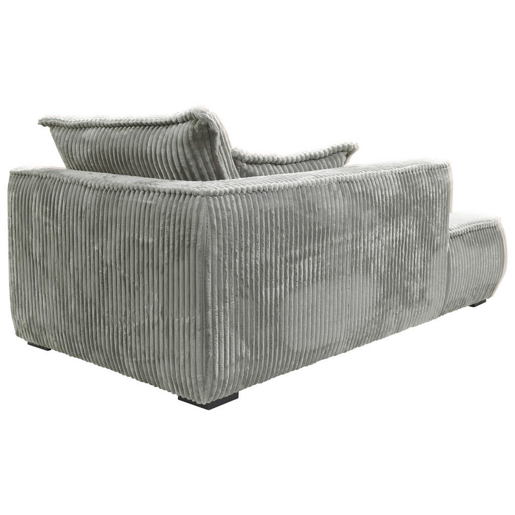 Thumbnail - Mid.you Récamiere, Hellgrau, Textil, Kiefer, 207x75x121 cm, Made in EU, Wohnzimmer, Sofas & Couches, Sofas, Recamieren