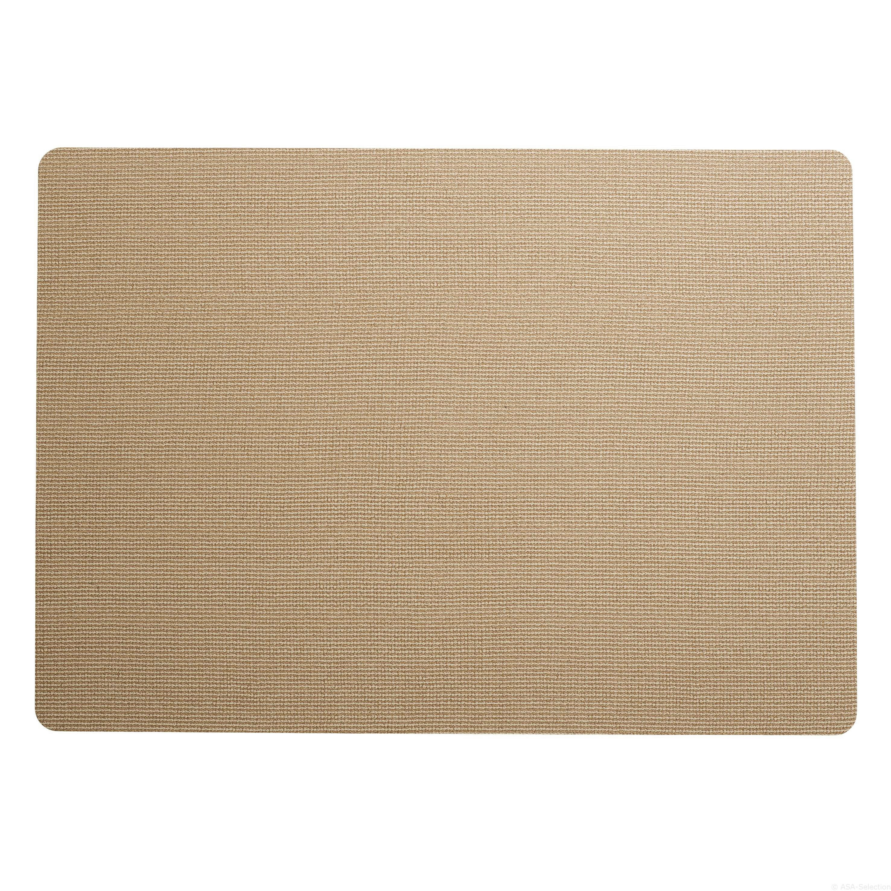 TISCHSET SISAL OPTIC PLACEMATS Kunststoff Hellbraun 46/33 cm  - Hellbraun, Basics, Kunststoff (46/33cm) - ASA