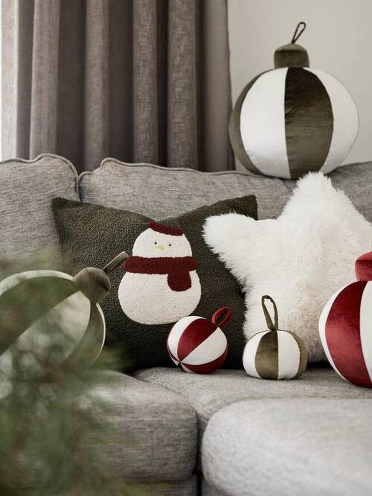 ZIERKISSEN  10/10 cm   - Goldfarben, Design, Textil (10/10cm) - Svanefors