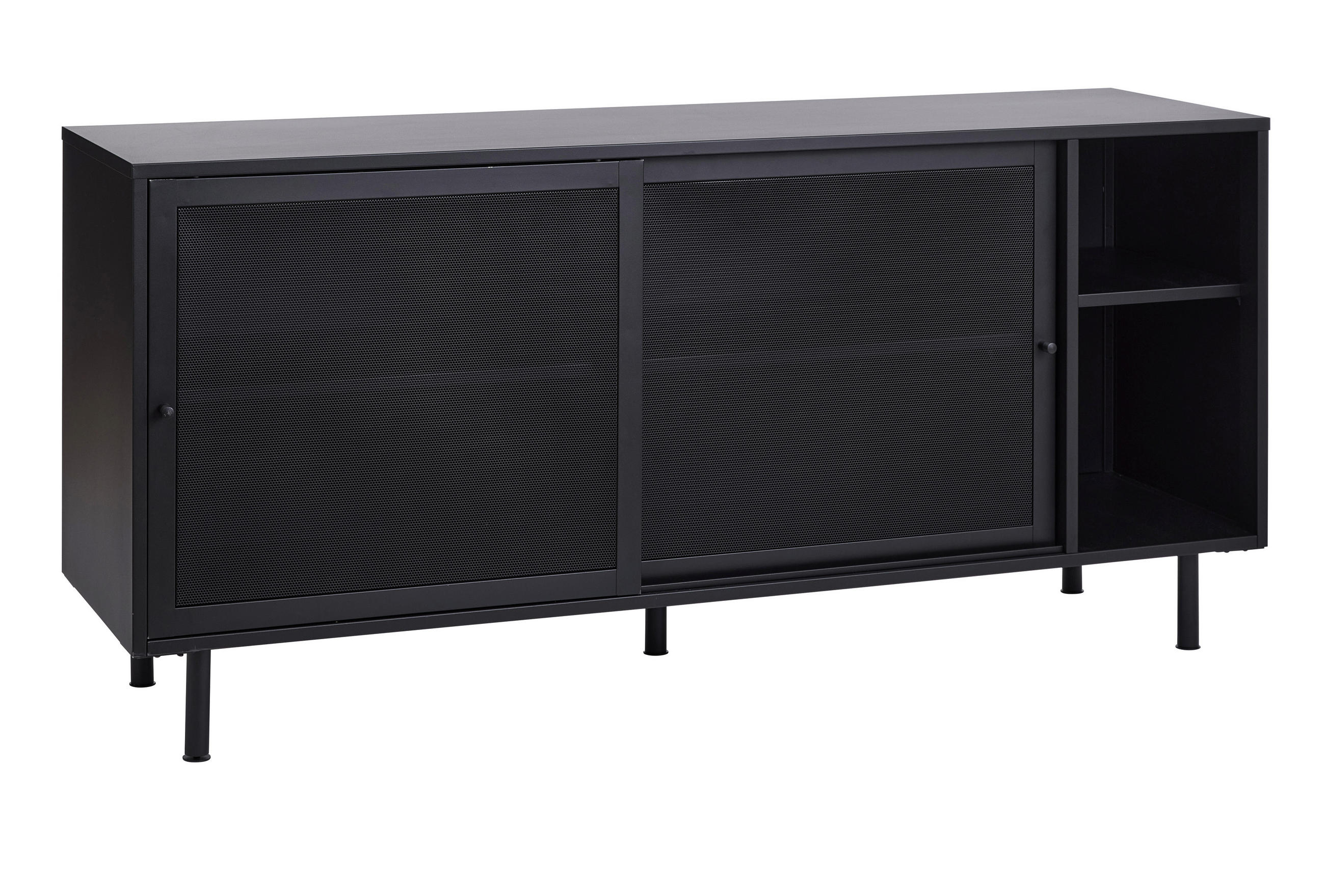 SIDEBOARD  in 160/75/45 cm  - Schwarz, Basics, Metall (160/75/45cm) - Boxxx