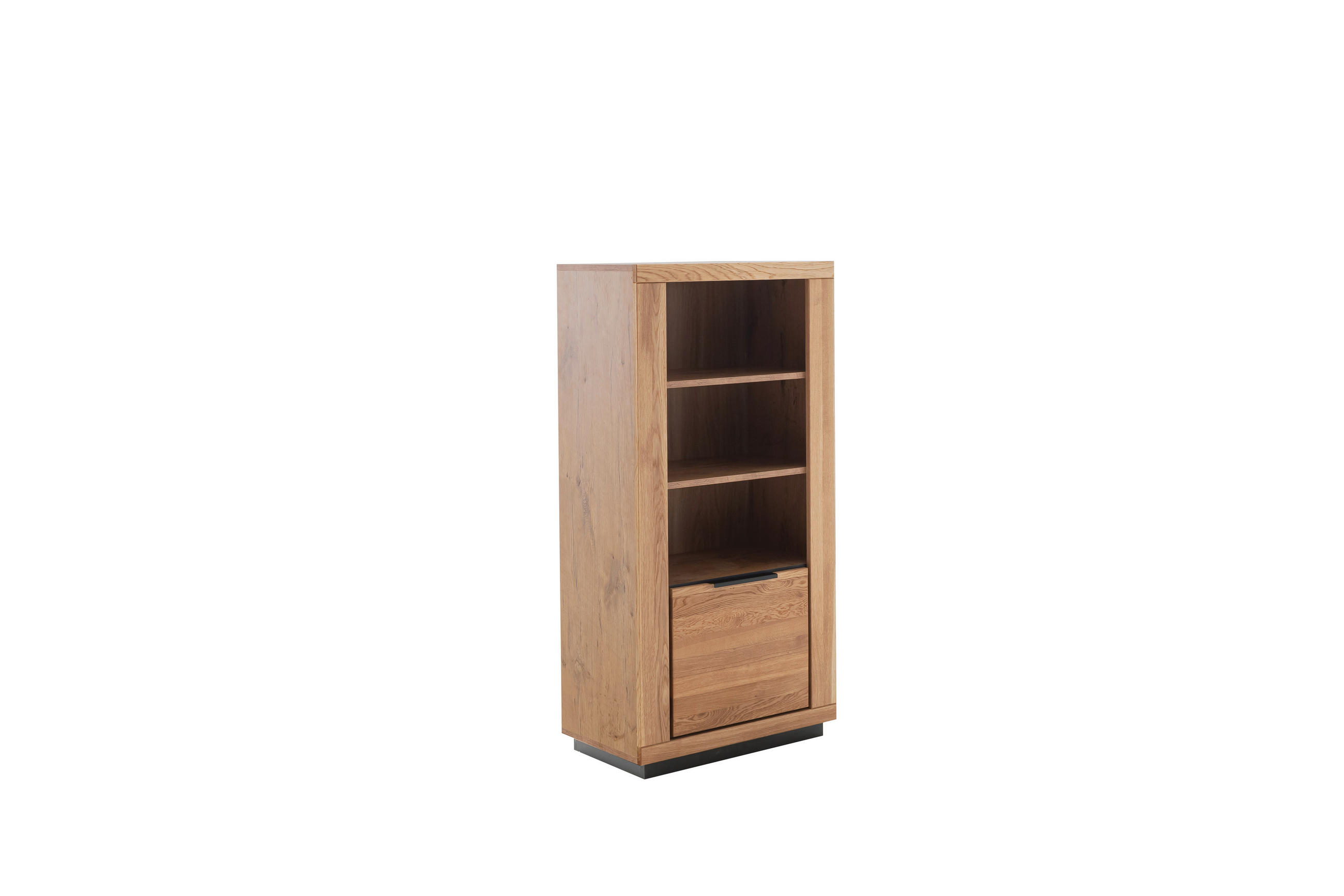 HIGHBOARD  in 72/142/40 cm  - Wildeiche/Schwarz, Design, Holz/Holzwerkstoff (72/142/40cm) - MID.YOU