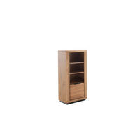 HIGHBOARD  in 72/142/40 cm  - Wildeiche/Schwarz, Design, Holz/Holzwerkstoff (72/142/40cm) - MID.YOU