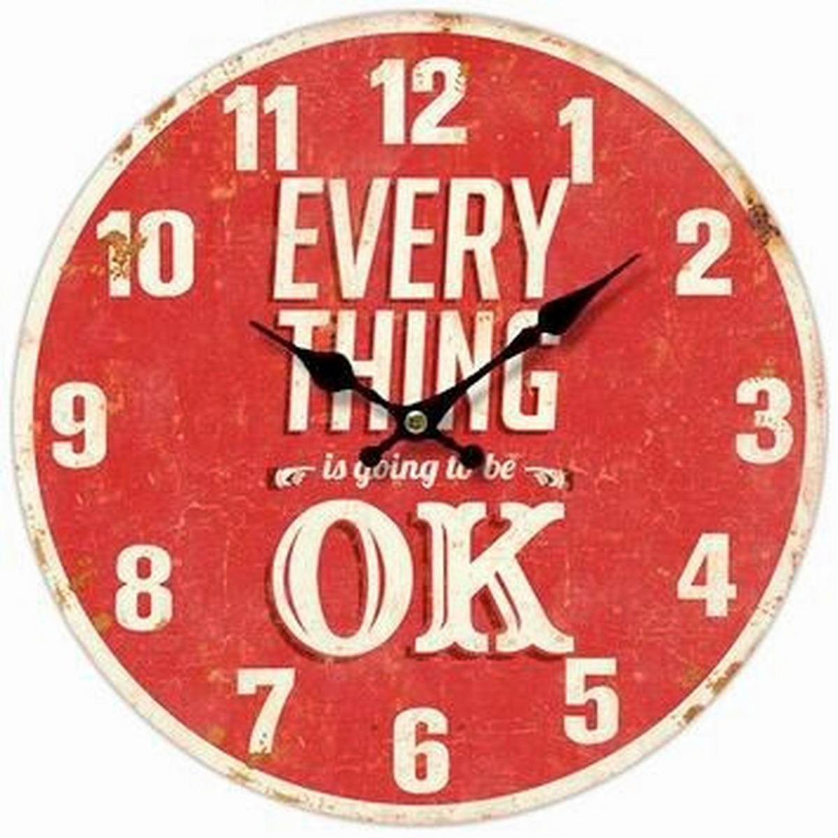 STENSKA URA  modra  - modra, Design, leseni material (34/34/4cm) - Landscape