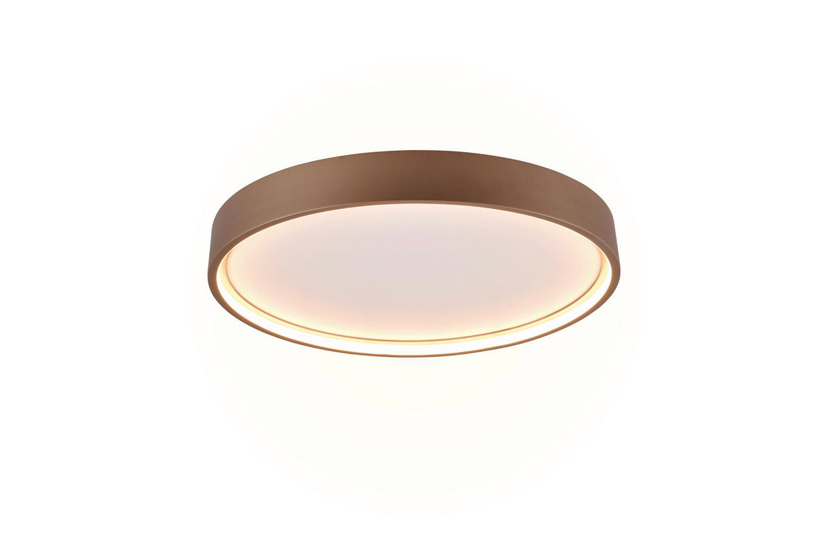 LED-DECKENLEUCHTE Doha 45/5,5 cm   - Braun, MODERN, Metall (45/5,5cm) - Trio Leuchten