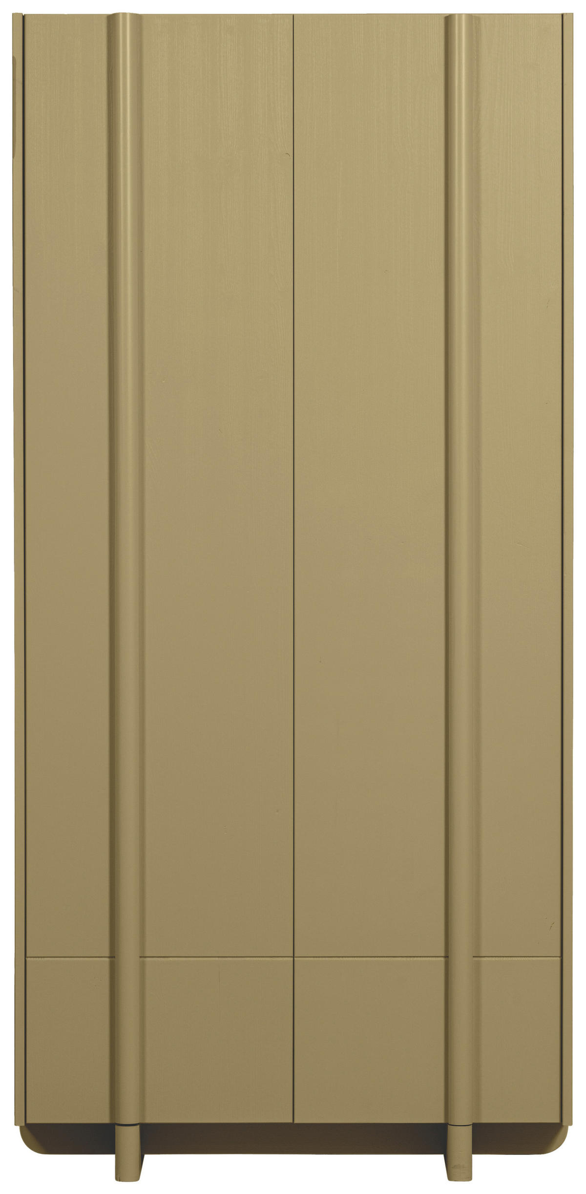 GARDEROBENSCHRANK Basu  in 101/210/46 cm  - Grün, Design, Holz (101/210/46cm) - Livetastic