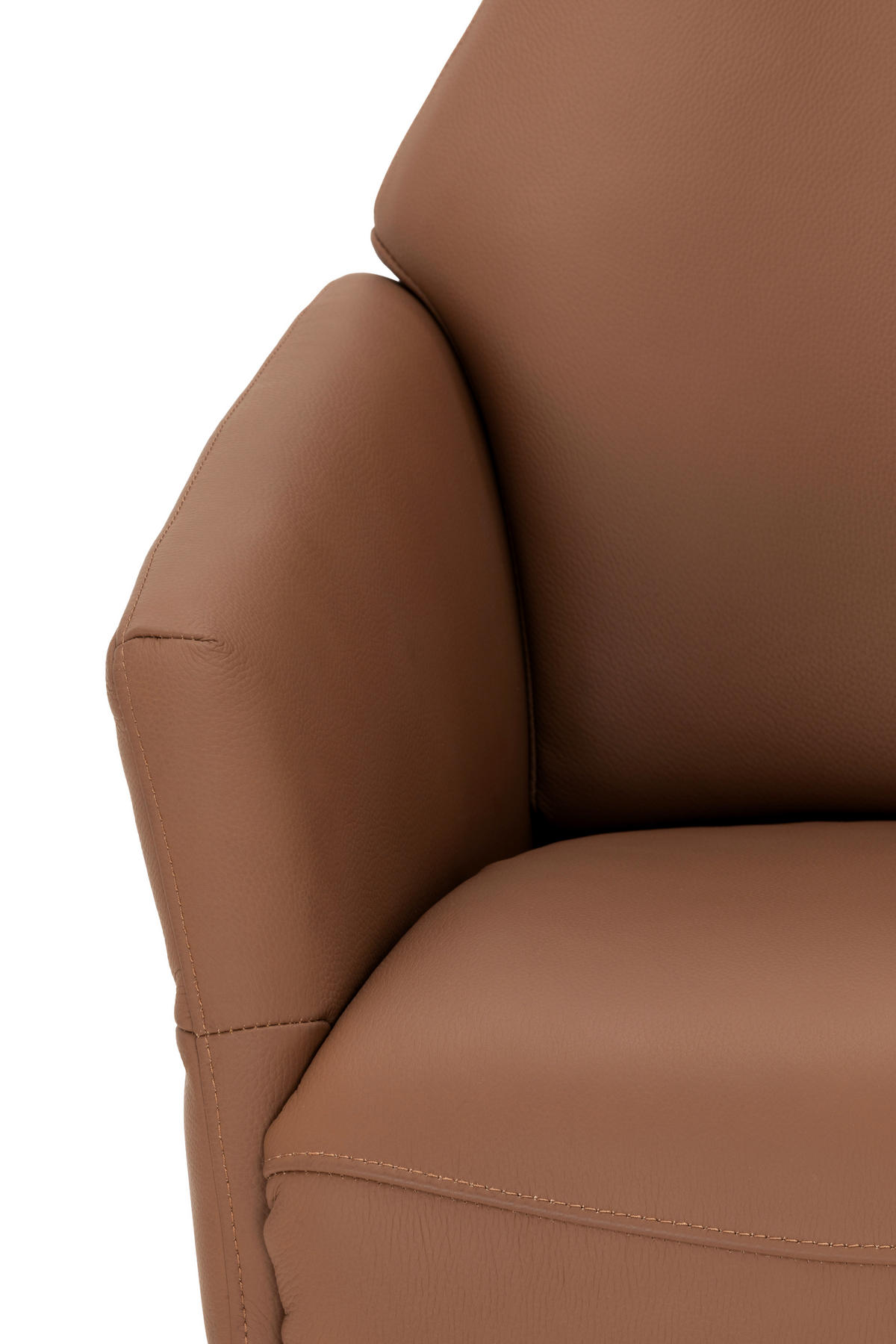 RELAXSESSEL Lederlook Echtleder    - Schwarz/Braun, KONVENTIONELL, Leder/Textil (70/111/86cm) - Livetastic