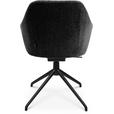 ARMLEHNSTUHL  in Aluminium Velours  - Schwarz/Graphitfarben, Design, Textil/Metall (58/81,5-84,5/60cm) - Johann Jakob