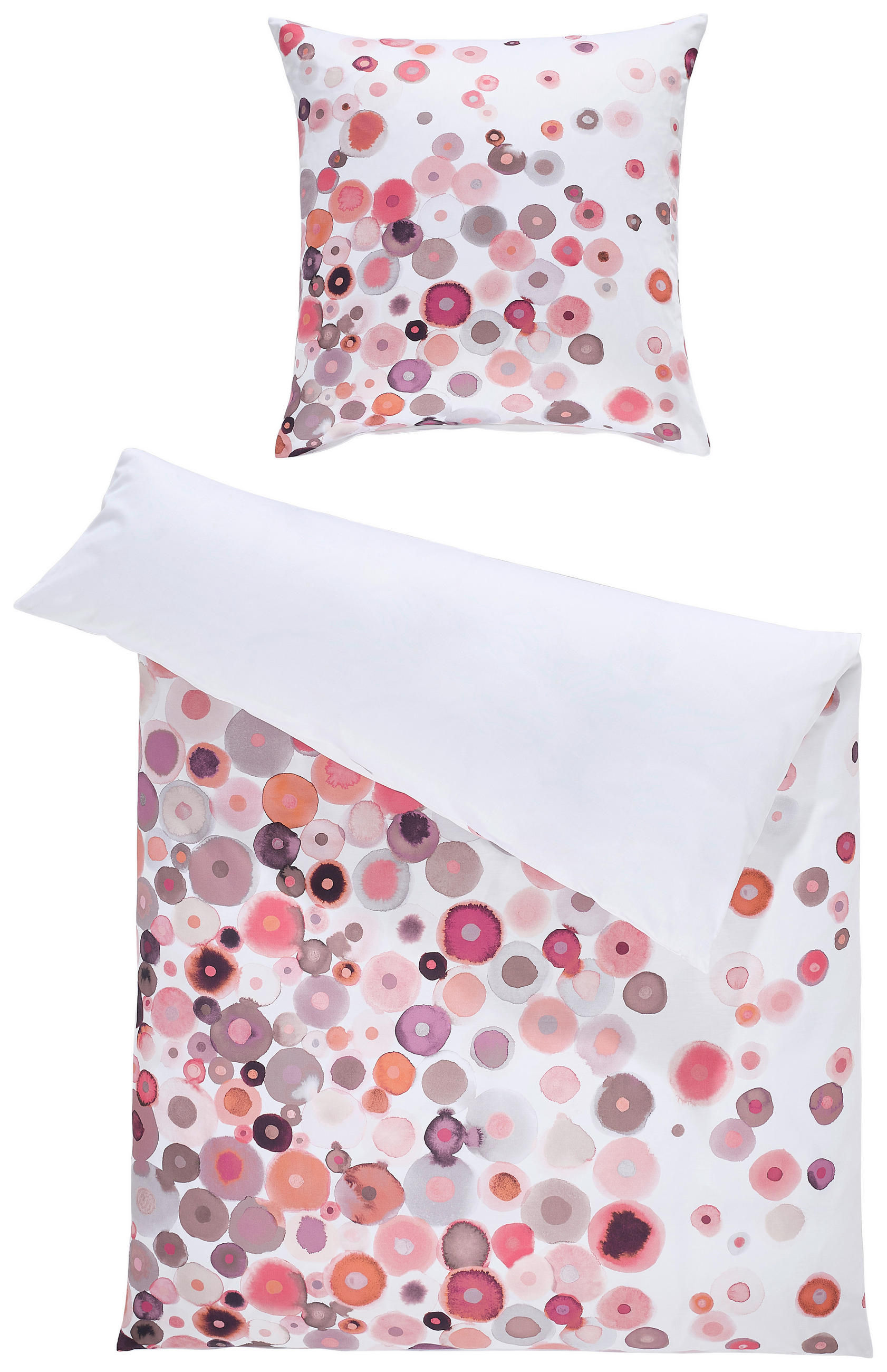 BETTWÄSCHE Makosatin 135/200 cm  - Magenta, Design, Textil (135/200cm) - Janine