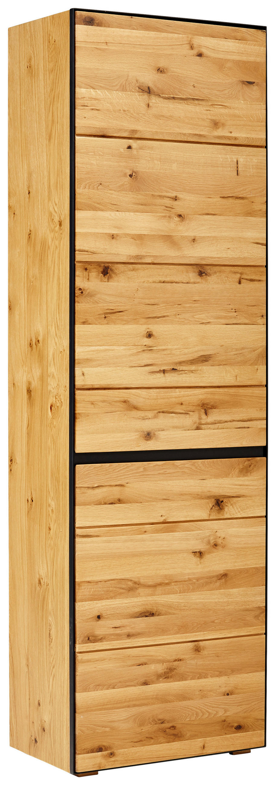 Linea Natura Garderobenschrank Anthrazit, Eiche 60x200x38 cm