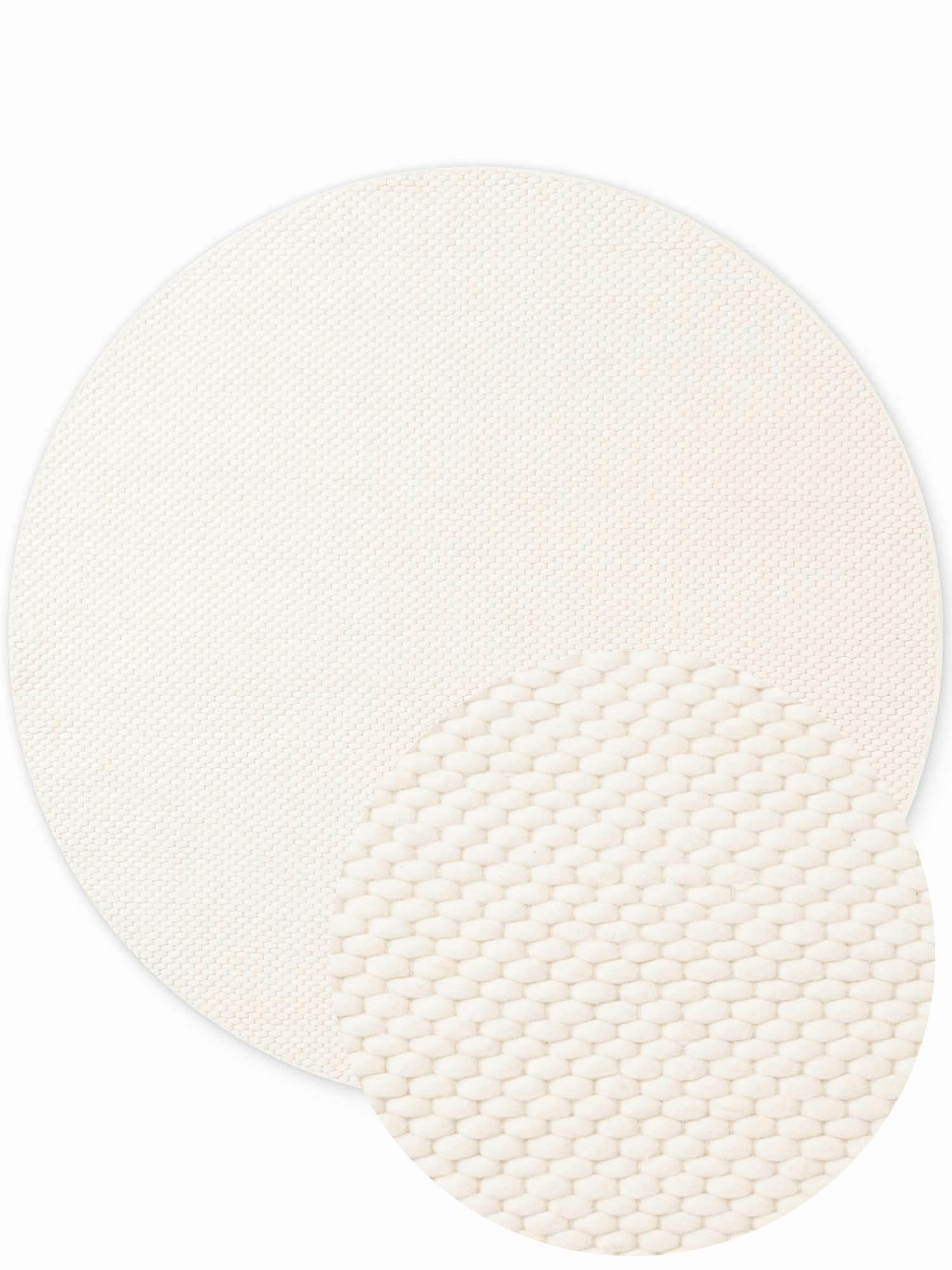 WOLLTEPPICH Wohnzimmer 200 cm Lyon Creme rund  - Creme, Basics, Textil (200cm) - Elle Decoration