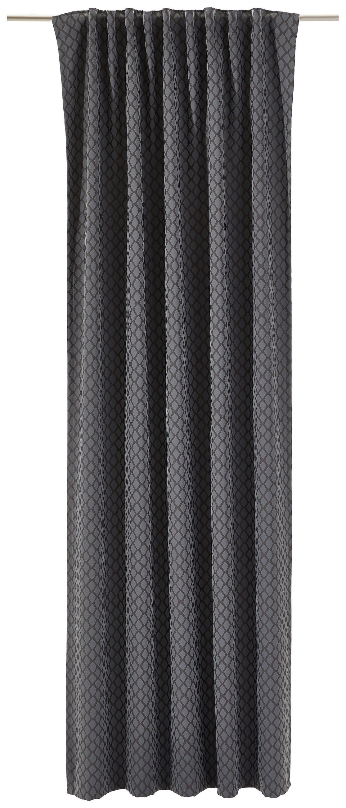 FERTIGVORHANG  blickdicht  140/245 cm   - Dunkelgrau, KONVENTIONELL, Textil (140/245cm) - Dieter Knoll