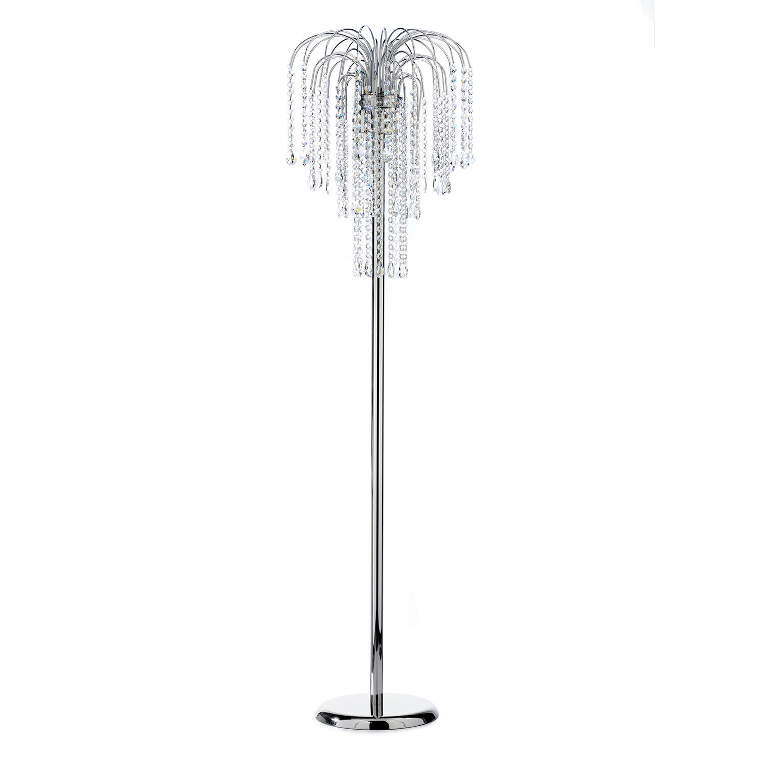 GOLVLAMPA 40/40/160 cm    - kromfärg, Klassisk, metall/glas (40/40/160cm)