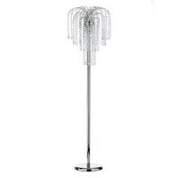 STEHLEUCHTE 40/40/160 cm  - Chromfarben, KONVENTIONELL, Glas/Metall (40/40/160cm)