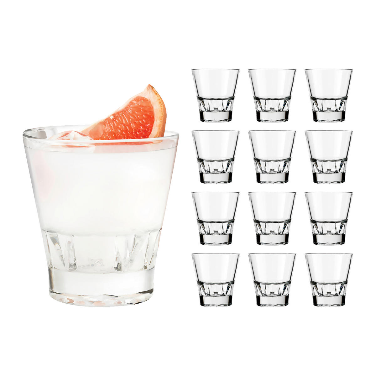 GLÄSERSET GALLERY  12-teilig  - Klar, Basics, Glas (9/10cm)