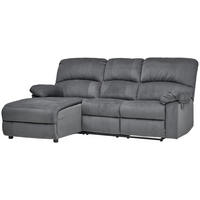 HÖRNSOFFA i vävt tyg grå  - svart/grå, Basics, metall/textil (159/216cm) - P & B