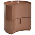 NACHTSCHRANK 52/50,5/44 cm  - Braun, Design, Holzwerkstoff (52/50,5/44cm) - Novel