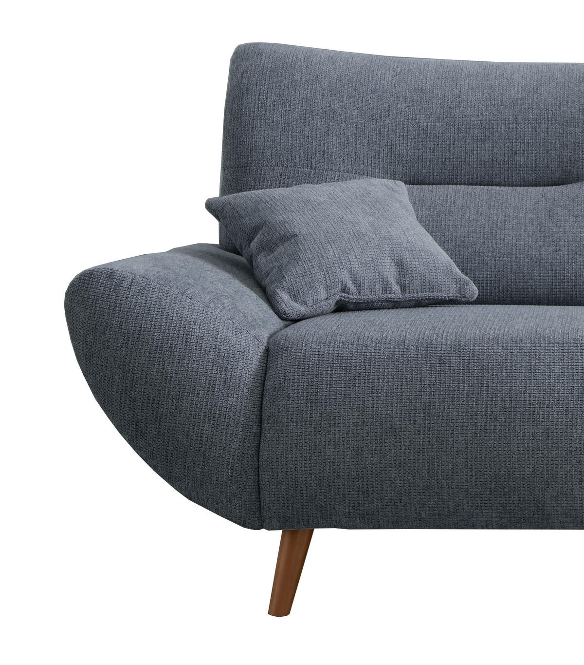 3-SITZER-SOFA in Chenille Hellblau  - Wildeiche/Hellblau, MODERN, Holz/Textil (205/81/90cm) - MID.YOU