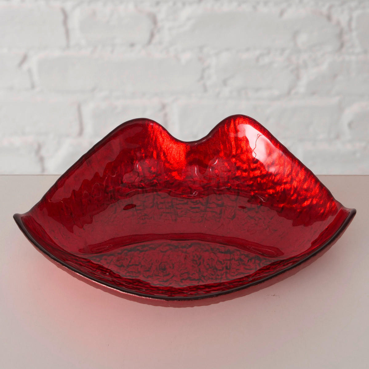 DEKOSCHALE - Rot, Design, Glas (16,5/13/3,5cm)