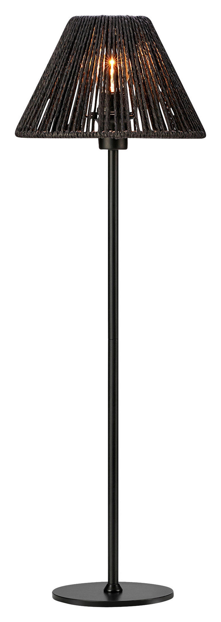 TISCHLEUCHTE CORDA 20/61,5 cm   - Schwarz, Basics, Papier/Metall (20/61,5cm) - Markslöjd