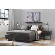 POLSTERBETT Matratze, Lattenrost Anthrazit 160/200 cm  - Hellbraun/Anthrazit, Design, Holz/Textil (160/200cm) - Johann Jakob