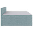 BOXSPRINGBETT 160/200 cm  in Hellblau  - Schwarz/Hellblau, KONVENTIONELL, Kunststoff/Textil (160/200cm) - Carryhome