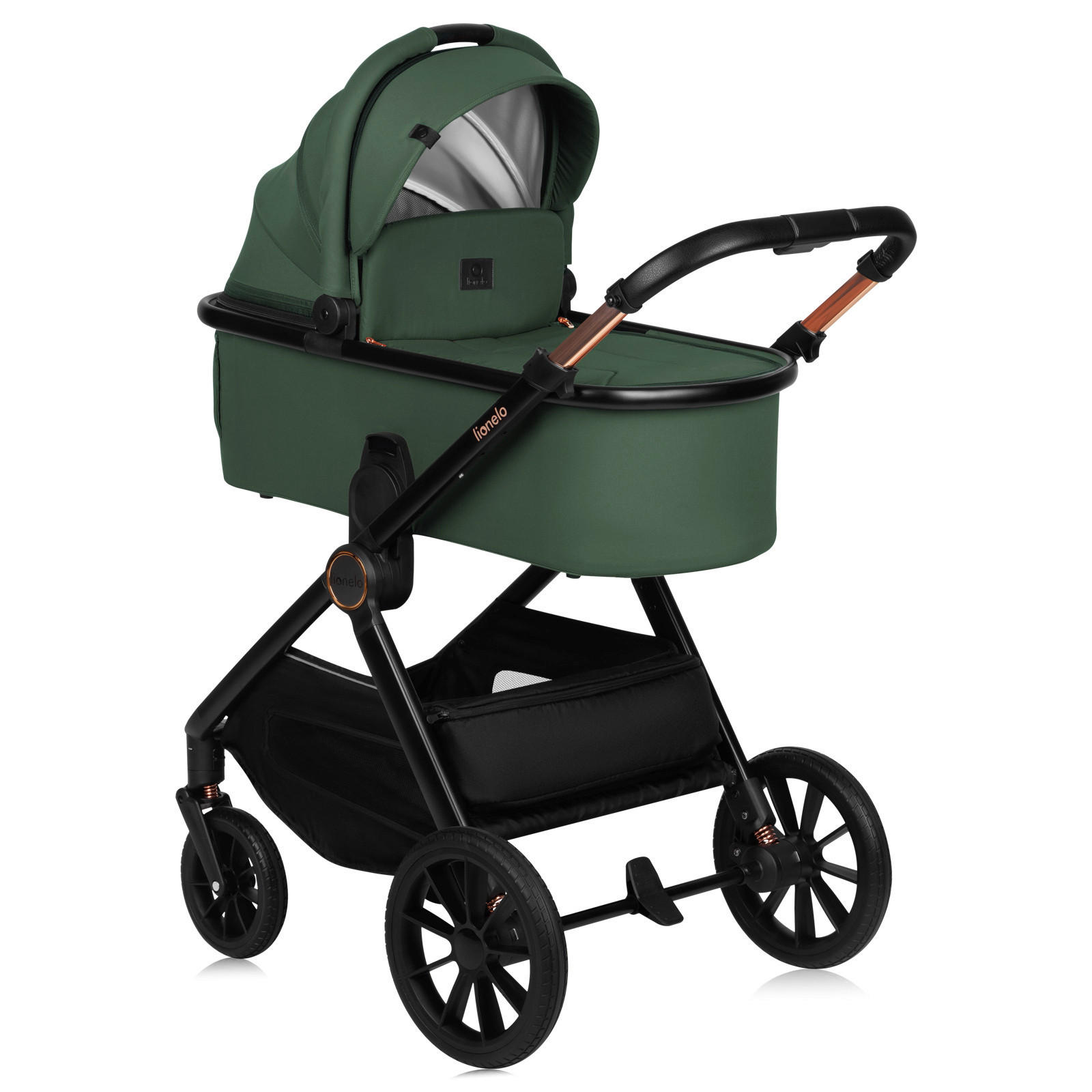 KINDERWAGENSET  LO-Layla 3in1  Green Forest  - Grün, Basics (94/62/115cm) - Lionelo