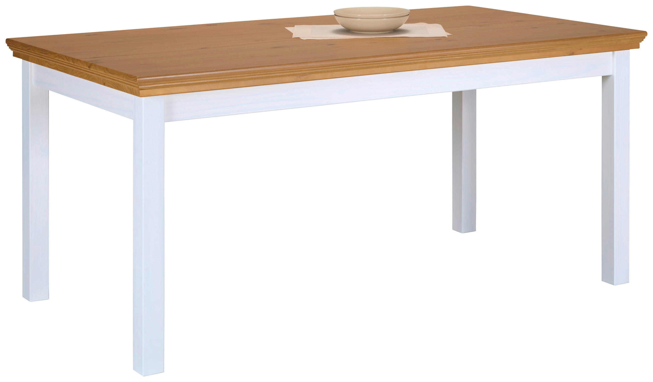 ESSTISCH in Holz  - Eichefarben/Weiß, KONVENTIONELL, Holz (166,4/76/90cm) - MID.YOU