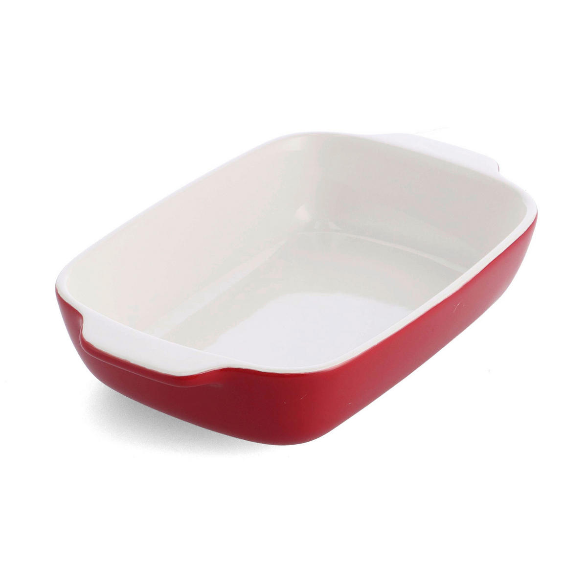 AUFLAUFFORM Keramik, Naturmaterialien Steingut  - Rot/Weiß, Basics, Naturmaterialien/Keramik (18.8cm) - Kitchenaid