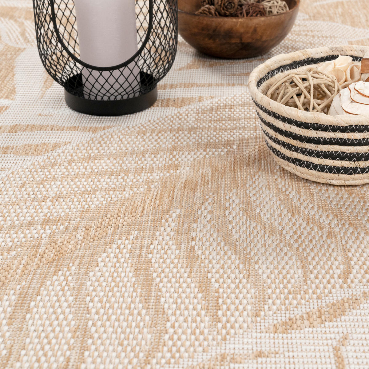 OUTDOORTEPPICH  für Terrasse und Balkon 140/200 cm Columbia Fashion Beige  - Beige, Basics, Textil (140/200cm) - Novel