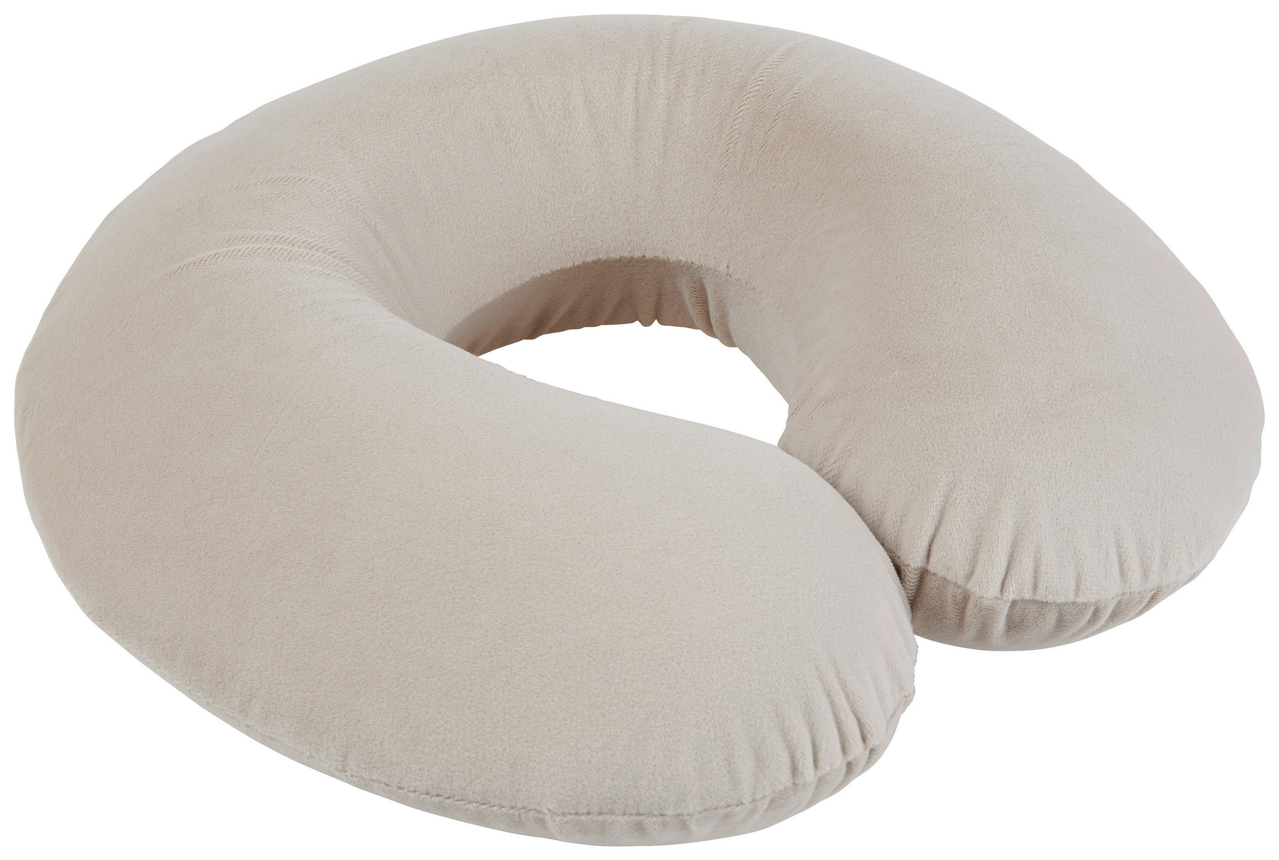 CESTOVNÍ POLŠTÁŘEK  - šedohnědá, Konvenční, textil/plast (24cm) - Boxxx
