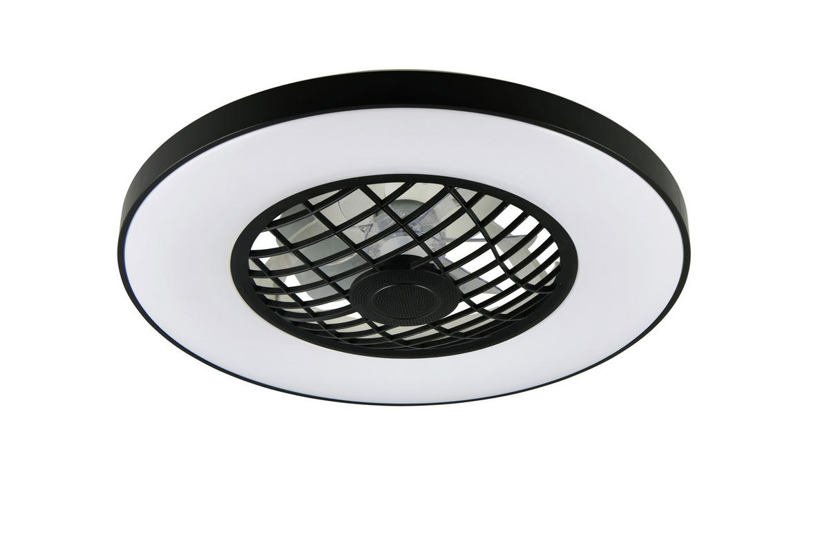 DECKENVENTILATOR - Transparent/Schwarz, LIFESTYLE, Kunststoff (59,0/16,5cm)