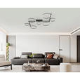 LED-DECKENLEUCHTE 118/127/12 cm  - Schwarz, Design, Kunststoff/Metall (118/127/12cm) - Novel