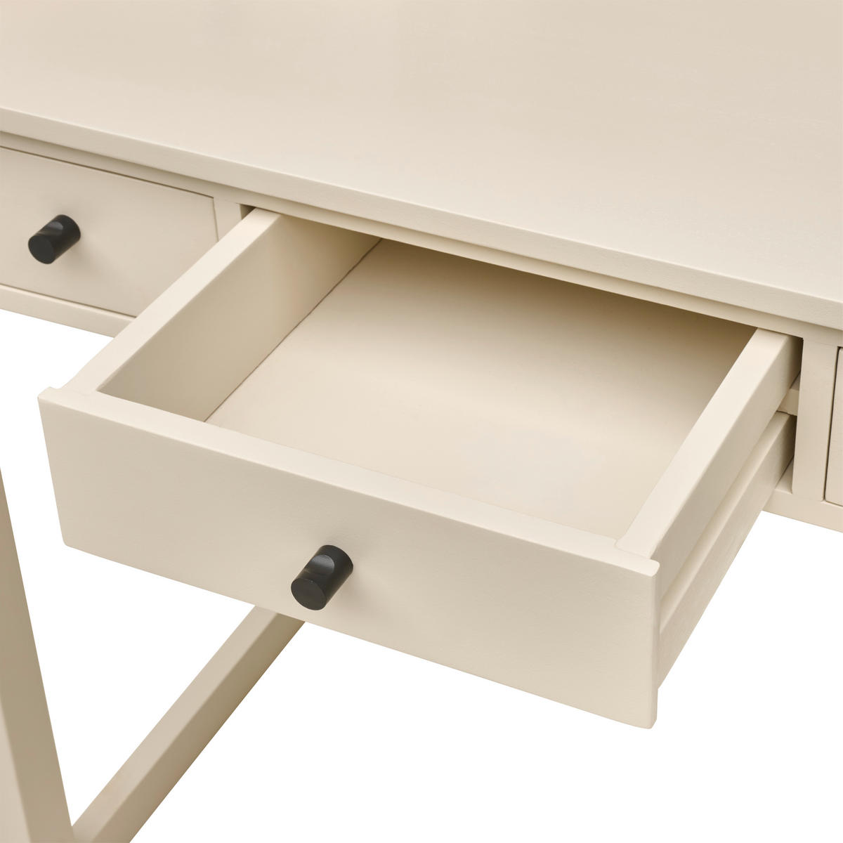 SEKRETÄR  in Weiß  - Schwarz/Weiß, MODERN, Holz/Metall (90/105/50cm) - Livetastic