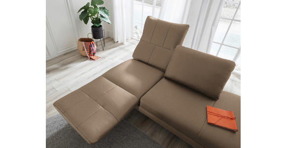 RÉCAMIERE in Echtleder Hellbraun - Chromfarben/Hellbraun, Design, Leder/Metall (209/85-109/95-16cm) - Dieter Knoll