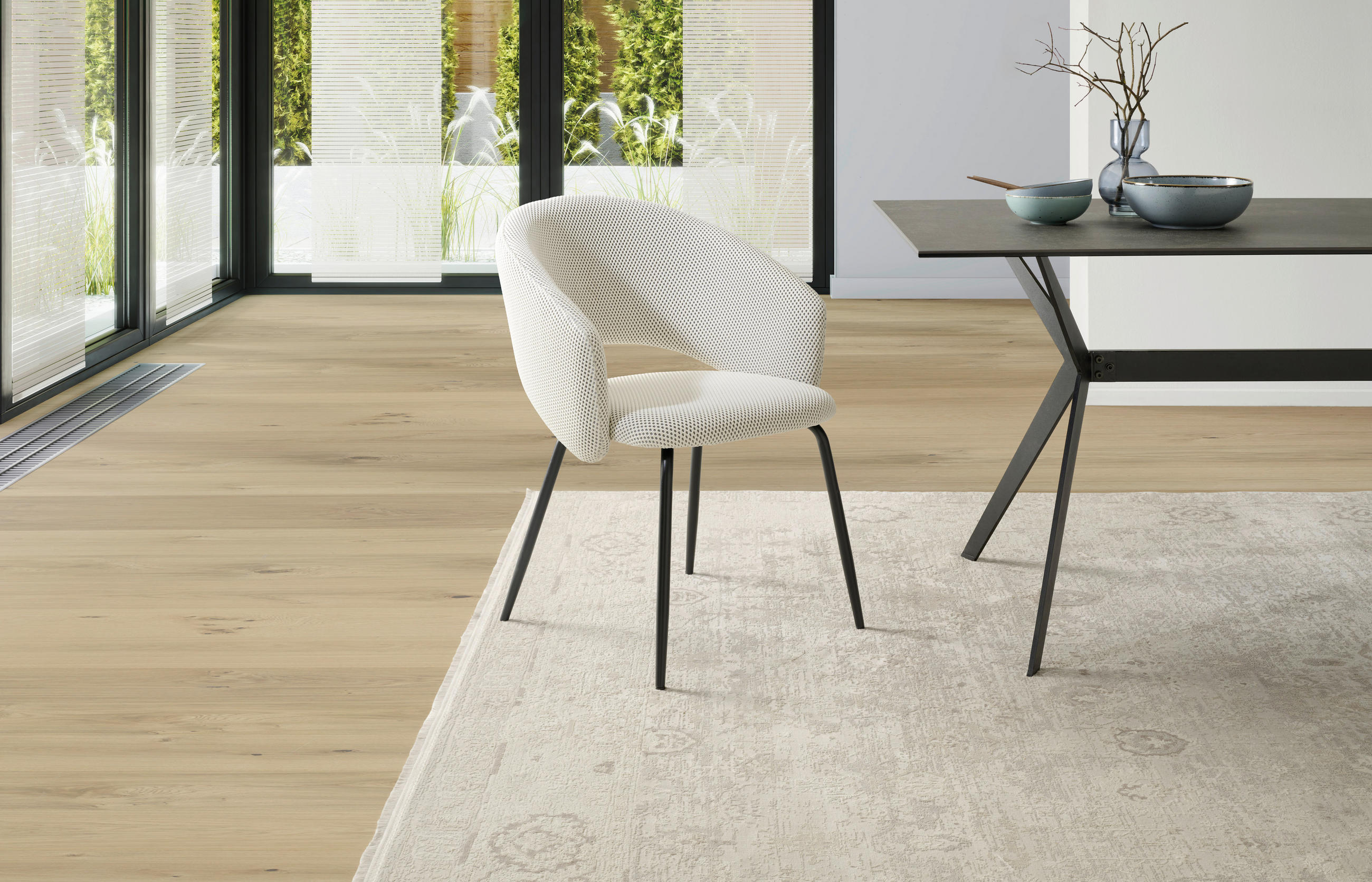 ŽIDLE S PODRUČKAMI, železo, síťovina, krémová - černá/krémová, Moderní, kov/textil (58/80/60cm) - MID.YOU