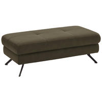 HOCKER in Textil Olivgrün  - Schwarz/Olivgrün, Design, Textil/Metall (130/47/65cm) - Beldomo System