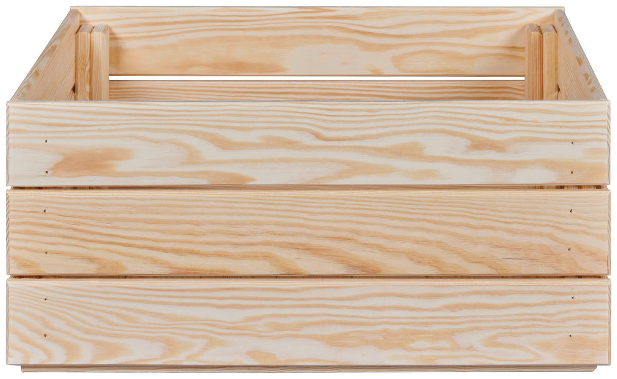 DEKOKISTE     - Naturfarben/Kieferfarben, Design, Holz (65/23/31cm) - Livetastic